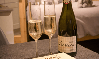 prosecco and chocolates